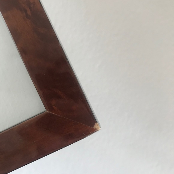 Signed vintage Leaf Art Framed in Lacquered Burled Wood - Picture 13 of 13